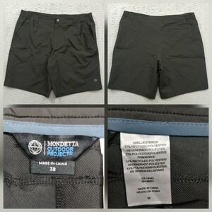 Mondetta Outdoor Project Shorts Mens 38 Dark Green Stretch Hiking